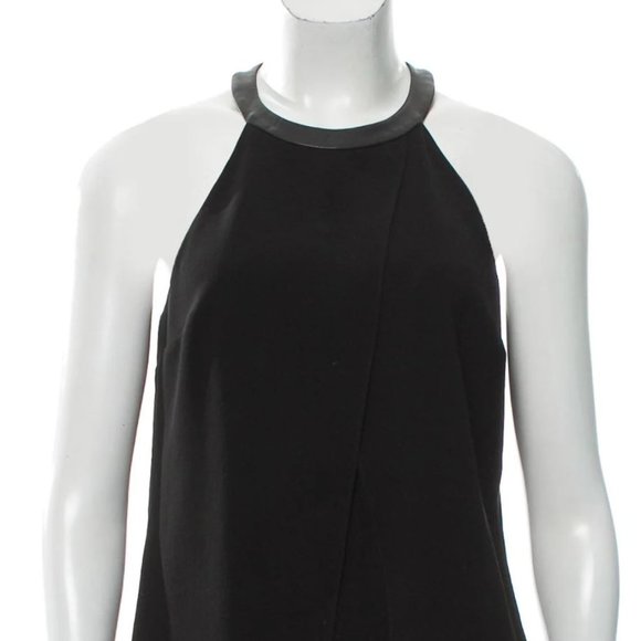 * Tibi Halter Style Top with Leather Detailing * - Picture 6 of 6
